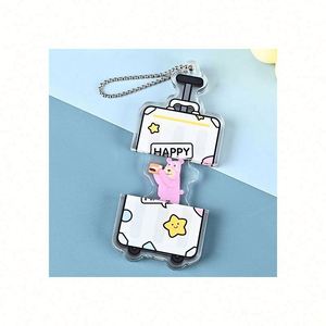 Customized Acrylic Cartoon Creative Pull-out <b>Keychain</b> <b>Anime</b>-themed Lightweight UV Print Bag Pendants - Product Image 5
