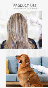 Cão elétrico e gato cabelo limpador sustentável <span class=keywords><strong>Flea</strong></span> remoção pente com Tick Grabber para humanos pequenos animais - Product Image 5