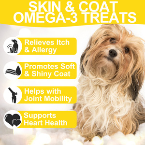 Worafy Omega-3 Cuidado <span class=keywords><strong>de</strong></span> la piel y el abrigo suave masticar gato cuidado <span class=keywords><strong>de</strong></span> la salud suplemento picazón <span class=keywords><strong>alergia</strong></span> alivio suave masticar - Product Image 5