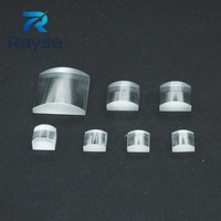 Lentille de collimation laser en verre optique, lentille cylindrique convexe plate, matériau durable en silice fondue BK7 K9