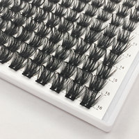 Bricolage cils cluster cils vente en gros Kit de cils cluster individuel scellant et Bond Kit de cils grappes de cils