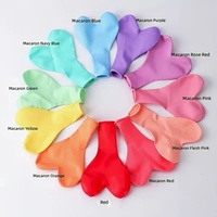 Ballons en latex mats en forme de cœur, 2,2 g, motif macaron, pour décoration de mariage, Noël, baby shower, anniversaire, fête