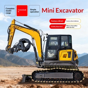 Excavatrice sans queue de type 65 pour l'exportation, multifonctionnelle, avec grappin rotatif pour bois, pour le concassage et l'ingénierie - Product Image 1