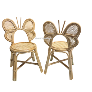 Silla Infantil de Ratán Hecha a Mano para Decoración de Fiestas de Cumpleaños, Muebles Ligeros de Mimbre Natural para Niños - Product Image 5