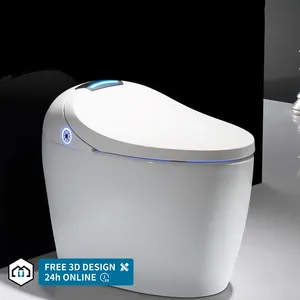 Electronic Automatic Bathroom S-trap Toilet Bidet luxury Sanitary toilet seat smart electronic sensor One Piece Health Smart Int