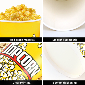 Bán Buôn Mang Nhãn Hiệu Bỏng Ngô Xô Container Cấp Thực Phẩm Bỏng Ngô Bồn Tắm Số Lượng Lớn Bao Bì Rạp Chiếu Phim Snack Phục Vụ Đảng Sử Dụng - Product Image 3