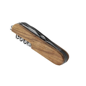 Shero para navaja de bolsillo multifuncional <span class=keywords><strong>suiza</strong></span> con mango de madera herramienta plegable llavero para caza almacenada - Product Image 5