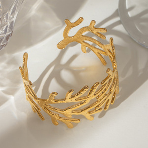 <b>Tree</b> <b>Branch</b> Pattern Gold Tone Bracelet Zinc Alloy Unisex Jewelry - Product Image 4