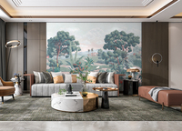 3D Natuurlandschap Waterdichte Ecologische Moderne Luxe Woninginrichting Wandmuurschildering Behang