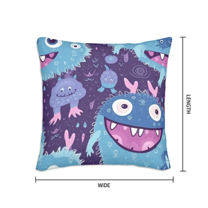 Ensemble de 2 housses de coussin en peluche design simple face pour sièges et coussins Image personnalisée - Product Image 3