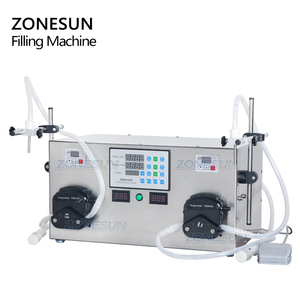 Zonesun 2 Đầu Nước Hoa Nước Nước Trái Cây Tinh Dầu Điện Kỹ Thuật Số Điều Khiển Bơm Nhu Động Máy Làm Đầy Chất Lỏng 3-2500 Ml - Product Image 5