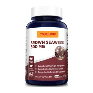 Brown Seaweed Veggie Capsules with Fucoidan Glucosamine Chondroitin Support Immunity boost capsules tablet