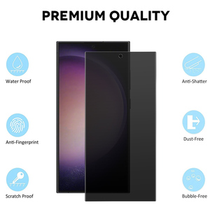 Verre trempé anti-espion pour <span class=keywords><strong>Samsung</strong></span> S24Ultra S23/<span class=keywords><strong>S22</strong></span> <span class=keywords><strong>Ultra</strong></span> déverrouillage par empreinte digitale protecteur d'écran à colle S24U verre de confidentialité - Product Image 5