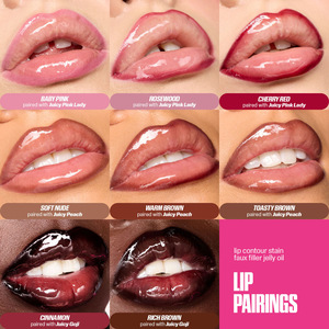 PAGE VINE Vegan Liquid <b>Lip</b> Contour <b>Stain</b> Liner Pen with Mineral Formula Nude Brown <b>Red</b> Color Range for Daily Makeup - Product Image 3