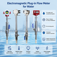 Débitmètre électromagnétique industriel pour liquides chimiques, capteur d'eau numérique en acier inoxydable, fabrication OEM de précision