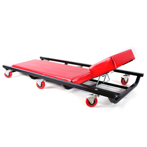 Chariot de mécanicien rembourré réglable de 40 pouces pour garage avec appui-tête - Outil pour véhicule - Product Image 4