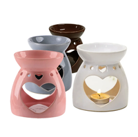 Gros Bougie Cire Fondre Réchauffeur Brûleurs Blanc Porcelaine Huile Essentielle Brûleur En Céramique Pour Noël