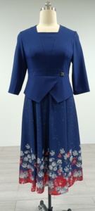 Vestido de Oficina de Calidad para Mujer, Talla Grande 5XL, Estilo Elegante para Iglesia - Product Image 3