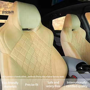 Housses de siège <span class=keywords><strong>auto</strong></span> en cuir et velours, imperméables, durables, sur mesure, toutes saisons, luxe, ajustement 360°, vente directe usine Pop <span class=keywords><strong>Auto</strong></span> Studio - Product Image 2