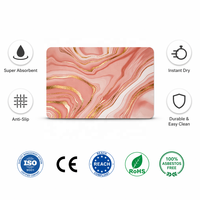 Tapis de bain de luxe en terre de diatomées, motif marbre, antidérapant, super absorbant, séchage rapide, écologique, avec logo personnalisé, ensemble de tapis de salle de bain