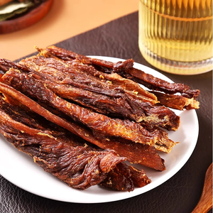 Hongxiangji Vente en gros de viande séchée au porc épicée et de Bakkwa, collations à base de viande, faible teneur en matières grasses, semi-molle, 66g, ODM - Product Image 1