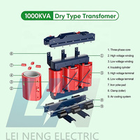 Transformador Trifásico de Tipo Seco con Aislamiento de Resina Clase H, 11kV 33kV, con Carcasa IP23 Resistente a la Arena y Ventiladores de Refrigeración