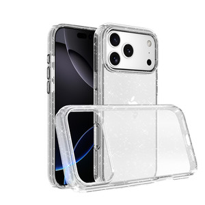 Pour <span class=keywords><strong>Iphone</strong></span> 17 Cas Clair Acrylique Paillettes Dur Téléphone Cas pour <span class=keywords><strong>Iphone</strong></span> 17 Pro Max Cas - Product Image 2