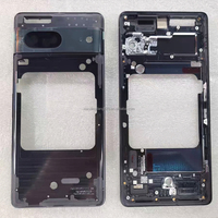 Coque intermédiaire Pixel 7, couvercle supérieur en verre, panneau inférieur, cadre de boîtier, design de barrette, couvercle arrière de batterie Pixel 7 pour Google
