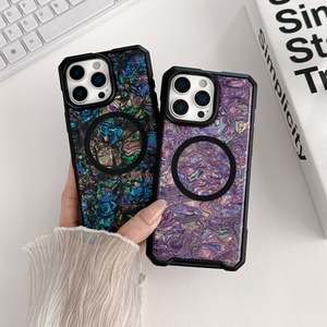 Ốp điện thoại thiết kế lấp lánh chống sốc từ tính <span class=keywords><strong>TPU</strong></span> trong suốt mạ điện xà cừ dành cho - Product Image 2