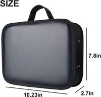 Haute qualité noir tondeuse à cheveux étui barbier sac à outils pour coupe de cheveux fournitures Kit de toilettage tondeuse à barbe petit organisateur stockage