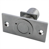Accessoires modernes pour porte extérieure de chambre, pêne anti-poussière en laiton sans verrouillage avec plaque pour vis de fixation encastrée