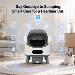 OEM/ODM Caja de Arena Automática Inteligente para Gatos con Apertura Superior Segura, Control por WiFi y APP, Autolimpiable, Inodoro Grande para Mascotas con Pantalla LED para Gatos Grandes - Product Image 5