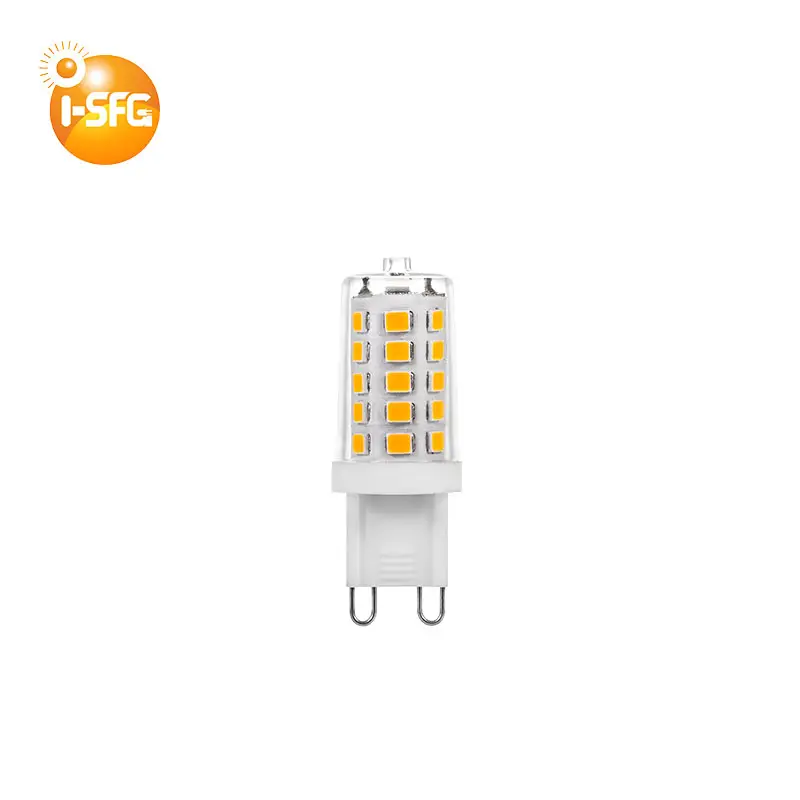 Wholesale Ceramic Bi Pin Base Chandelier Light Bulbs 30W Halogen Equivalent 3W G9 Led Light Bulbs