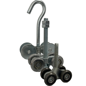 Bán buôn thép hiện đại trên ròng rọc tuyến tính cửa trượt con lăn nặng treo bánh xe hệ thống treo cho kho sử dụng nhà máy cung cấp - Product Image 5