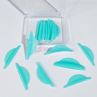 8 paires de protections pour rehaussement de cils coréennes, autocollantes, pour salon, coussinets de rehaussement de cils très populaires, tiges de rehaussement de cils en silicone super doux