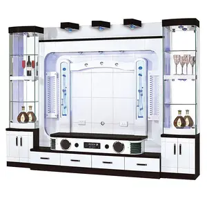 Hot Sale Nordic Modern Design Tv Cabinet Hanging Wall Unit Tv Stands Mounted Solid Wood Tv Cabinet For Living Room Furniture