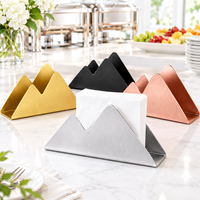 Porte-serviettes de table en acier inoxydable, distributeur de serviettes en papier pour restaurant, buffet, cuisine, café, table à manger