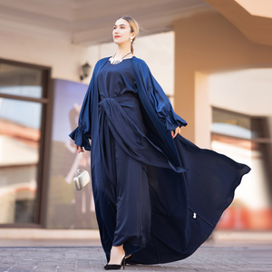 Loriya nuovo vestito kaftano Abaya in raso etnico Abaya donna musulmano abito tradizionale tacchino <span class=keywords><strong>abbigliamento</strong></span> musulmano <span class=keywords><strong>abbigliamento</strong></span> islamico - Product Image 6