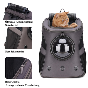 Adjustable Pet Travel <b>Backpack</b> Portable Outdoor Large Space <b>Cat</b> Carrier Small Dog <b>Backpack</b> Double Shoulder Fabric Pet Bag - Product Image 4