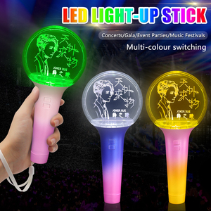 แท่งไฟเรืองแสงเปลี่ยนสีได้ OEM สำหรับคอนเสิร์ต <span class=keywords><strong>Kpop</strong></span> ไฟ LED สำหรับงานปาร์ตี้  แท่งไฟอะคริลิคแบบกำหนดโลโก้เองได้สำหรับคอนเสิร์ตและงานอีเว้นท์ - Product Image 5