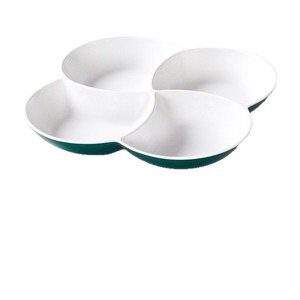 Xiangyuan <b>melamine</b> tableware <b>plates</b>, imitation porcelain dinner <b>plates</b>, snack <b>plates</b>, commercial plastic four-compartment - Product Image 2