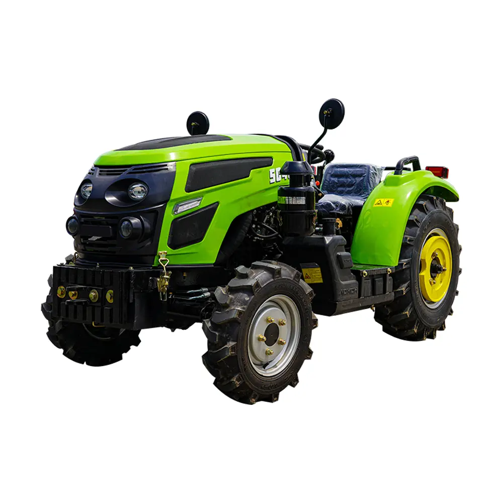 Maquinaria agrícola, tractores Mini 4x4, agricultura, compra de eje delantero con accesorios e instrumentos