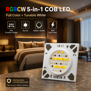 Module LED COB RGBW 24V <span class=keywords><strong>CV</strong></span> 1611 30W Plug-and-Play, CRI 90, sans scintillement, 5 couleurs, pour éclairage d'ambiance intelligent - Product Image 1
