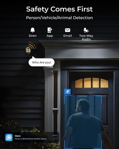 Reolink 8MP colorx PoE video <span class=keywords><strong>camera</strong></span> giám sát HDR 4K màu sắc trung thực tầm nhìn ban đêm F1.0 & 1/1.8 ''ip <span class=keywords><strong>Camera</strong></span> An Ninh với Spotlight - Product Image 5