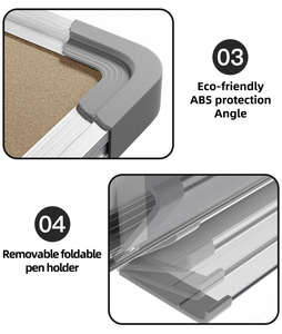 Tablero <span class=keywords><strong>de</strong></span> Corcho Reutilizable Grande con Marco <span class=keywords><strong>de</strong></span> Aluminio, Tablero <span class=keywords><strong>de</strong></span> <span class=keywords><strong>Anuncios</strong></span> Profesional para Oficina y Escuela - Product Image 5