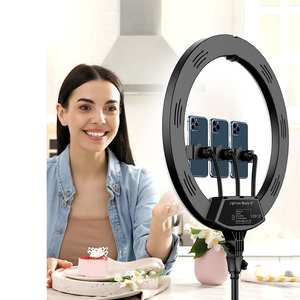 Anneau Lumineux OEM 18 Pouces pour Vidéo en Direct Photo Maquillage, Lampe d'Appoint avec 3 Supports de Téléphone, Cercle LED de 45 cm, Lampe Anneau Selfie - Product Image 3