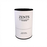 Boîte cylindrique écologique artisanale recyclable pour parfum et huile essentielle, emballage en tube de papier kraft biodégradable