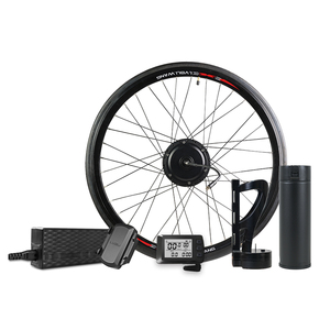 36 48 voltios 26 27,5 pulgadas 350W rueda delantera trasera Dual Motor Drive Pedal Assist E Bike <span class=keywords><strong>Kit</strong></span> con controlador incorporado para adultos Trike - Product Image 1