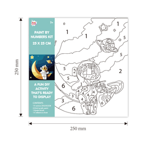 Personalizada Popular dibujos animados marco interior para colorear niños DIY pintura al óleo por números para adultos pintura - Product Image 3