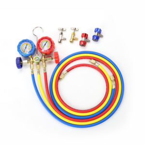 C305 Alta Qualidade Ar Condicionado Refrigeração <span class=keywords><strong>Manifold</strong></span> Gauge Set Vista Vidro Incluindo R134 R410a R22 <span class=keywords><strong>R407c</strong></span> Manômetros - Product Image 1